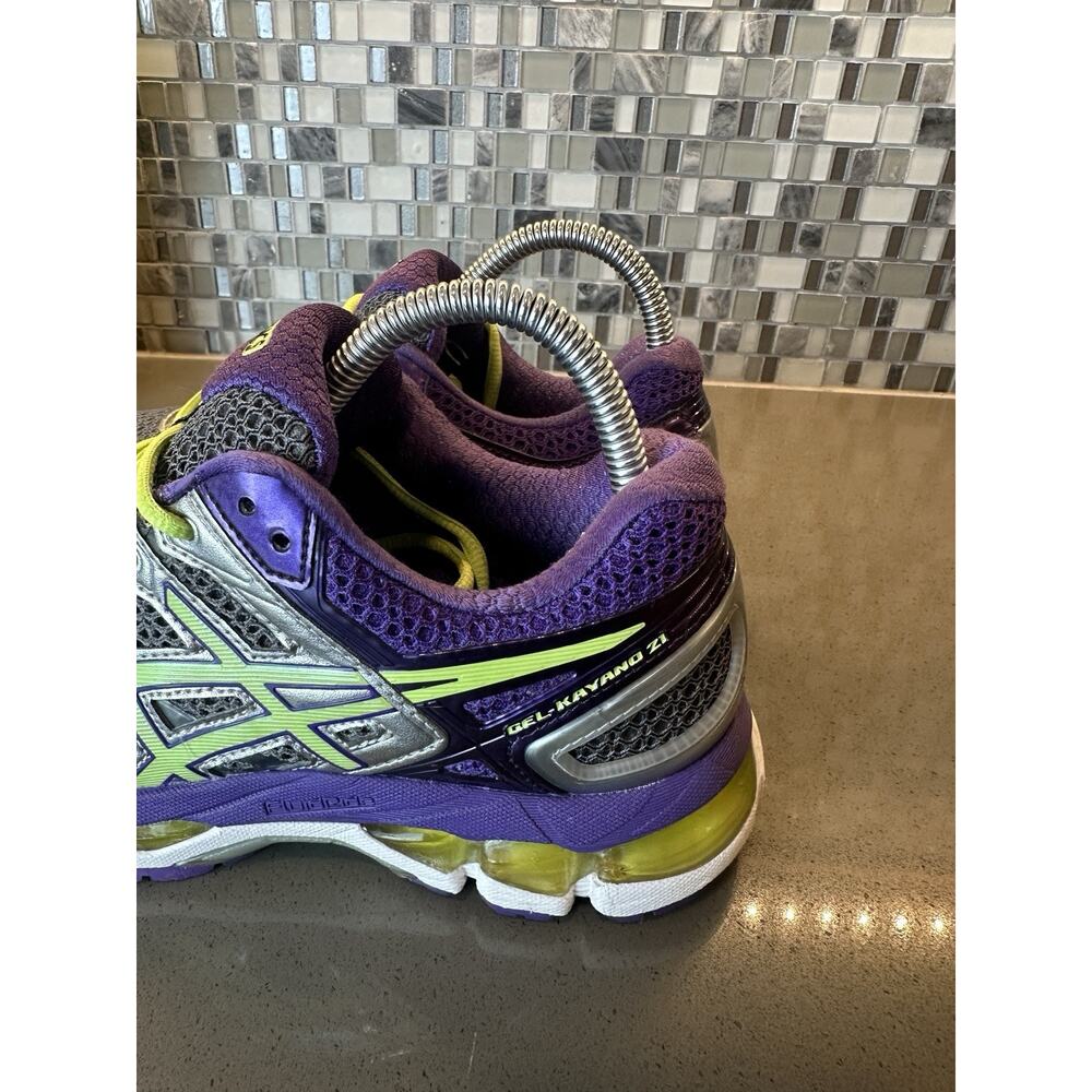 ASICS GEL Kayano 21 Women’s US 7.5 EU 39 Gray Purple Running Shoes T4H7N - Picture 13 of 16
